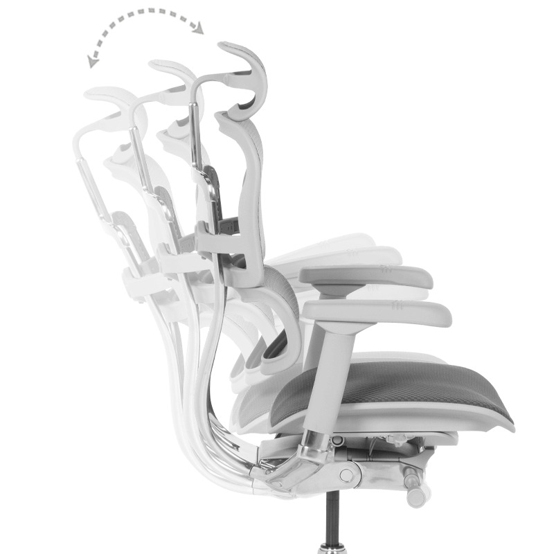 Ергономичен стол Ergohuman Elite 2 дамаска сив-сива рамка